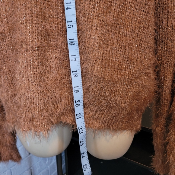 Cozy & Shimmery Mittoshop Fuzzy Knit Sweater - Size L - Picture 5 of 6